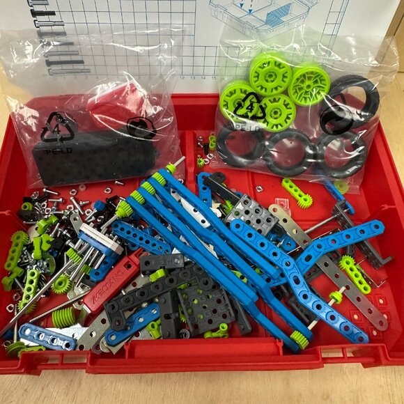 Meccano Erector Set Building Kit With Gears & Wheels For Creative Construction P - Picture 2 of 4